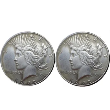 Dolar de argint Eagle Colectare 38MM Pace Porumbel Copia Fisei Statele Unite ale americii Dublă față-verso 1921-1964 Statuia Libertății și Păcii Monede