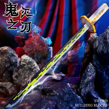 Kamado Distractiv Tanjirou Micro Anime Demon Slayer Paloș Blocuri Acțiune Anime Kawaii Cifre Diamond Mini Cărămizi Jucarii
