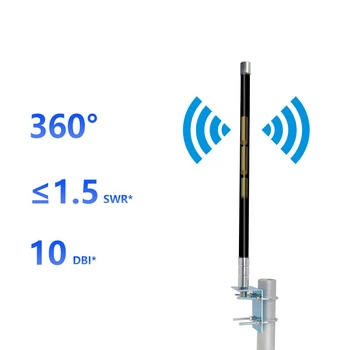 433/868/915/470-510M digital high-gain în aer liber 5G full-band omnidirectional rezistent la apa din fibra de sticla antena Clemă Suport de Montare