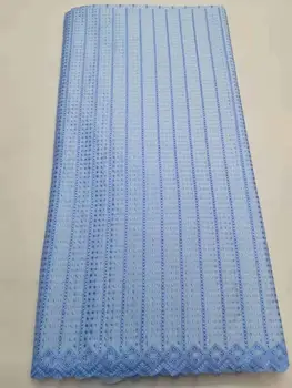 African elvețian voile dantela dantela din bumbac albastru poloneză dantela africane dantela tesatura de înaltă calitate nigerian țesături dantelă pentru bărbați rochie 14-59