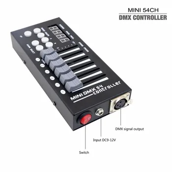 Noul MINI Controler DMX 54 Canal DMX Dimmer Consola Pentru Etapa LED-uri Corpuri de iluminat