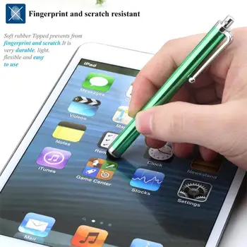 1 Universal Aliaj De Aluminiu Touch Pen Metal Touch Screen Pix Pixuri Stylus Ecran Capacitiv Pix Cu Clip Pentru Tableta, Telefon Mobil