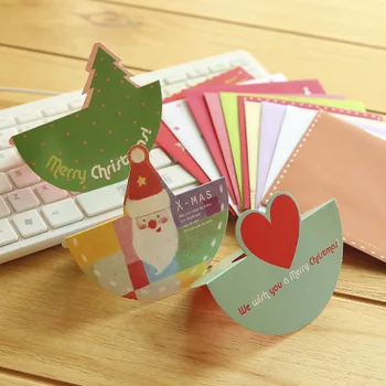 20buc/Set 10 carduri +10 plicuri Mini carte Poștală /Felicitare/Doresc/Card de Crăciun și cadouri de Anul Nou