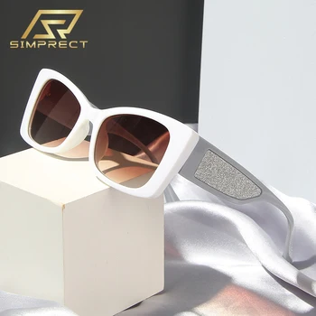 SIMPRECT Dreptunghiulară Ochi de Pisica ochelari de Soare Femei 2023 Brand de Lux de Designer Pătrat Ochelari de Soare Vintage Retro UV400 Nuante Pentru Femei