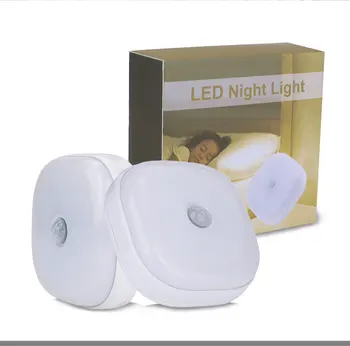 LED Lumina de Noapte Built-in Magnet de Securitate Lampa de Perete Cu 10 Led-uri Infrarosu PIR Senzor de Mișcare Lampa AAA Baterii Mini Dulap Lumina