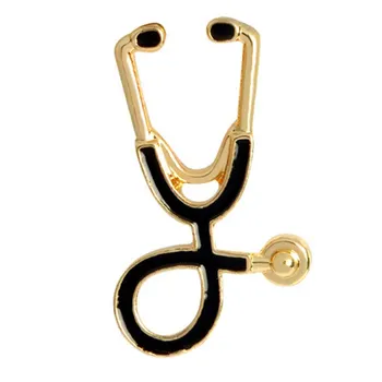 Mici De Metal Stetoscop Brosa Ace Pentru Medici Asistenta Student Haina Tricou Guler Rever Butonul Pin Badge Medicale Bijuterii