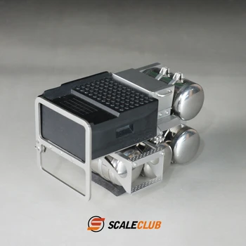 Scaleclub 1/14 Trailer FH750 Metal Cutie Baterie Rezervor de Gaz Cu Pedala Set Tamiya Lesu Camion de Model de Jucărie Hobby