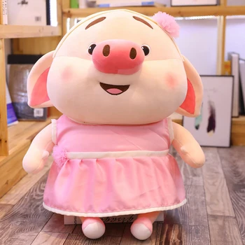 Roșu Net Creative Porc Drăguț Păpușă Jucărie De Pluș Roșu De Rețea Jucărie Vibrato Porc Mic Fart Fata Perna Cadou Decor Acasă Fată Ziua De Nastere Cadouri
