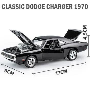 1:32 Aliaj Fast And Furious Dodge Model De Masina Cu Sunet Și Lumină Diecasts & Vehicule De Jucărie Trage Înapoi Mașina De Colectare De Jucării