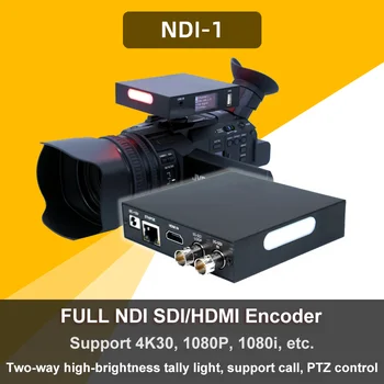 Link-ul de Pi FULL-NDI Encoder NDI-1 4K30 Bidirecțională a Evidenția Gigabit PTZ NDI 5 YUV422 3G-SDI interfață interfață HDMI Tally POE