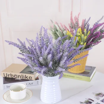 O Grămadă de Provence Lavender Plastic Flori Artificiale False Plante Nunta Decor Acasă de Crăciun Decor de Masă