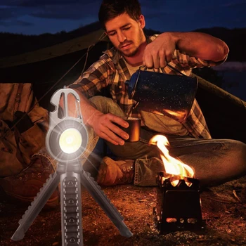 Portabil Mini Lanterna LED-uri Lumina de Lucru Buzunar Breloc cu Lanternă de Buzunar în aer liber USB Mini Lampa Cob Lumina de Lucru Felinar Camping
