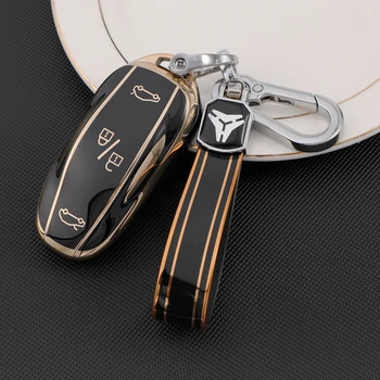 TPU moale Auto Smart Key Caz Acoperire Pentru Tesla Model 3 S X Y Auto Remote Shell Fob Suport Protector Breloc Accesorii