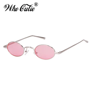 CINE CUTIE Vintage Mici, Rotunde, de culoare Roz ochelari de Soare Barbati Femei 2019 Designer de Brand 90 Retro Subțire Slim Mici Ochelari de Soare Nuante OM640