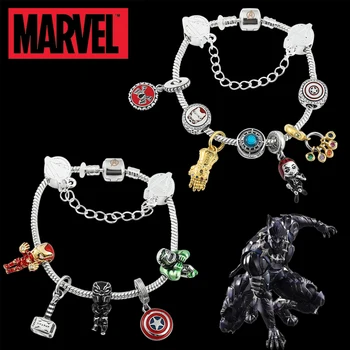 Marvel super-Erou Bratara Avengers Infinity Stones Mjolnir Ciocan Thor, Iron Man, Căpitanul America, Spiderman DIY Margele de Cristal