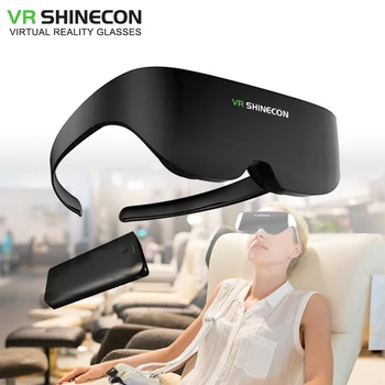 Shinecon Cască VR AI08 Ecran Gigant Același Ecran de Cinema Stereo Ochelari 3D Pro Realitate Virtuala VR Pentru iPhone, Smartphone Android