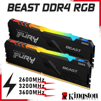 Furia iei RGB Ram Kingston desktop memorie DDR4 8GB 16GB 32GB 2666MHz 3200MHz 3600MHz DDR4 MDIMM 288pin XMP Noi