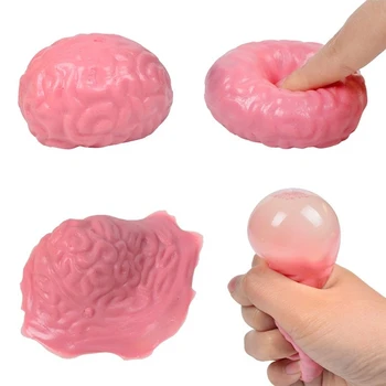 1 BUC Stoarce Mingea Jucarii Moale TPR Simulare de Creier Antistres Relief Parte Frământa Jucărie Moale Stressball pentru Copii Adulți Jucărie