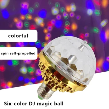 LED-uri Colorate de Rotație Lumina Disco Magic Ball Bec Acasă KTV Flash Cameră de Interior Felinar Petrecere Disco Decor DJ Etapa Lumina