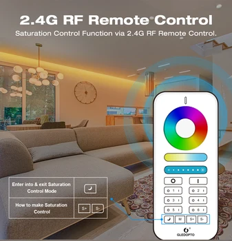 Gledopto Zigbee 3.0 Mini 5IN1 Smart LED Strip Dimmer RGBCCT/RGBW/RGB/TVC/ RF Controler cu APP/Voce/RF Control de la Distanță