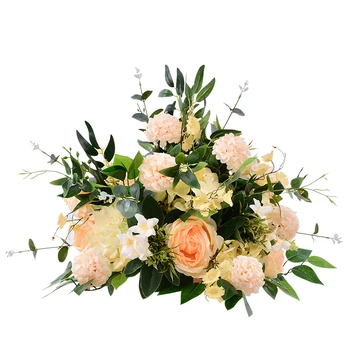 Personaliza 40cm artificiale a crescut masa de nunta decor floare cu bile decor decor decor de partid de masă florale drum duce flori