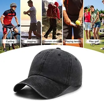 Unisex Cel Mai Bun Tata Vreodată 1 Denim Pălărie Reglabil Spălat Bumbac Vopsit Tata Sepci De Baseball