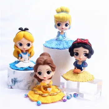 Disney Princess Anime Sofia Alba Ca Zapada, Alice Cenusareasa, Ariel, Belle Sirena Aurore Jucării, Păpuși, Figurine Pentru Tort Nunta Decor