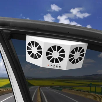 Ventilator Auto Alimentat Cu Energie Solară Fereastră Ventilationfans Cooler De Evacuare Automată Aer Conditionat Aerisire Spate Căldură Rece Vehicul