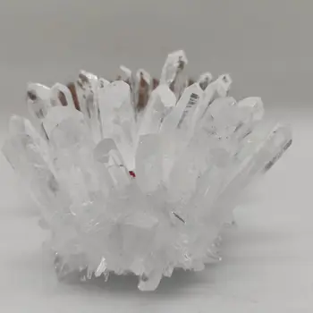 1buc Prime Naturale de Cuarț Alb Cristal Grup de Vindecare de Pietre de Cristal Punct de Specimen Decor Acasă Prime Cristale Km