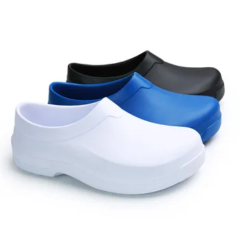 NOI produse Alimentare & Fabrica de Electronice a Curăța Pantofi de Lucru Alunecare Pe Antiderapant rezistent la apa de Bucătărie Chef Pantofi Unisex EVA Plus Dimensiune 36-45