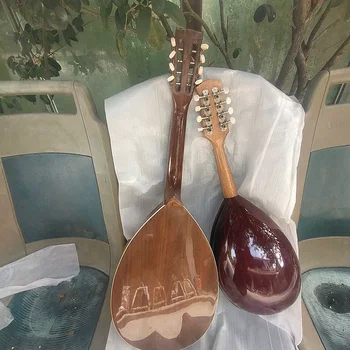 31 inch Hand-made Mandolina solid lemn de molid scoop forma din lemn de molid cu 8 corzi mandolina chitara de Înaltă calitate mandolina