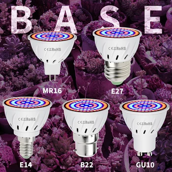 LED-uri Cresc Light 220V E27 MR16 GU10, E14 B22 Hidroponice Planta cu LED-uri Cresc Lumini Interior