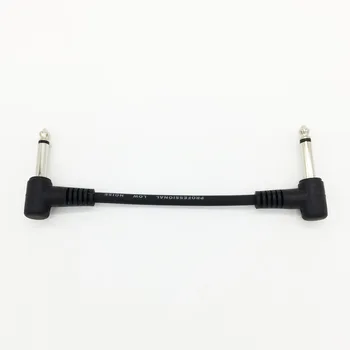 1 bucata Chitara Electrica Efect Pedala Cablu Lungime 15 cm/20cm Mufă 6.35 mm Pedala De Guitarra Negru Cablu Patch