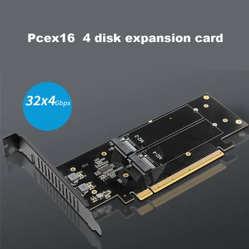 1 buc M. 2 X16 LA 4X NVME PCIE3.0 GEN3 X16 LA 4*NVME RAID CARD Adaptor de Card de Expansiune PCIE X8 X16K Slot in Placa de baza