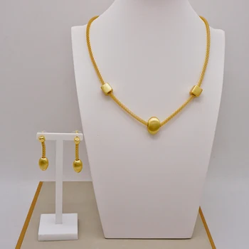 Lux Rafinat Brazilian De Culoare De Aur Set De Bijuterii Pentru Femei De Arțar Frunze Colier Cercei Set Bijuterii De Nunta